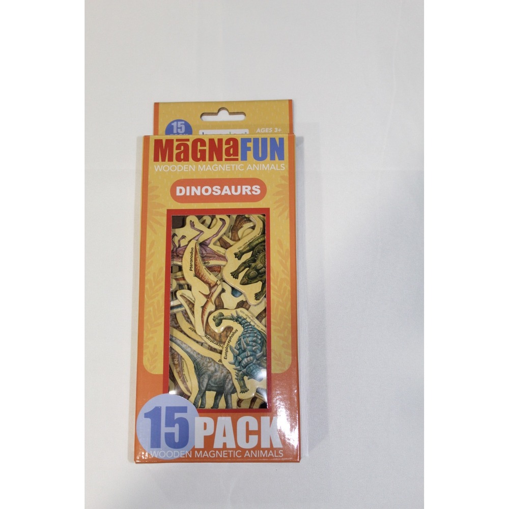 Bendon‎ MagnaFun Wooden Magnetic Dinosaurs 15 Pack Kids Educational Toy Set NEW